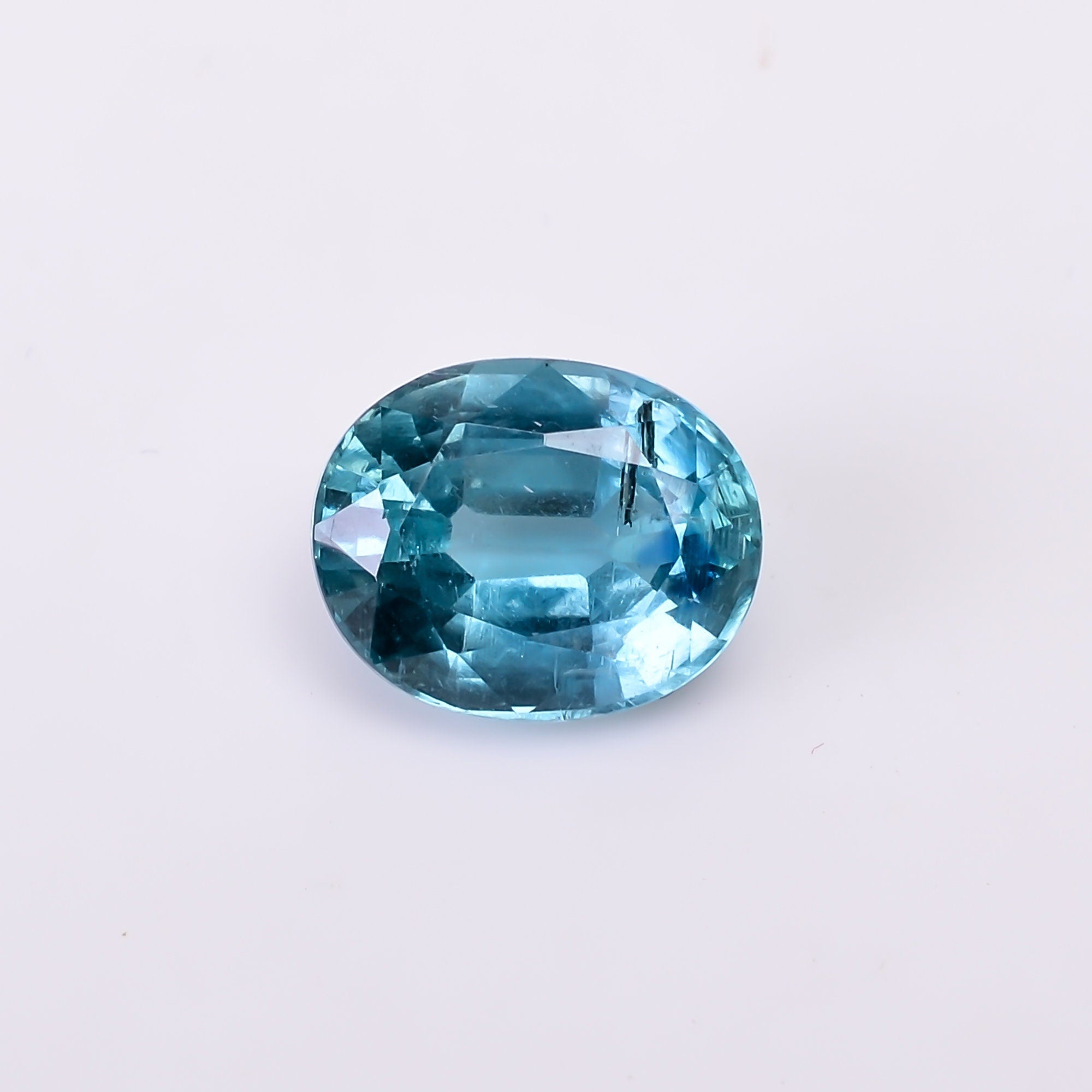natural blue oval shape cut stone loose gemstone