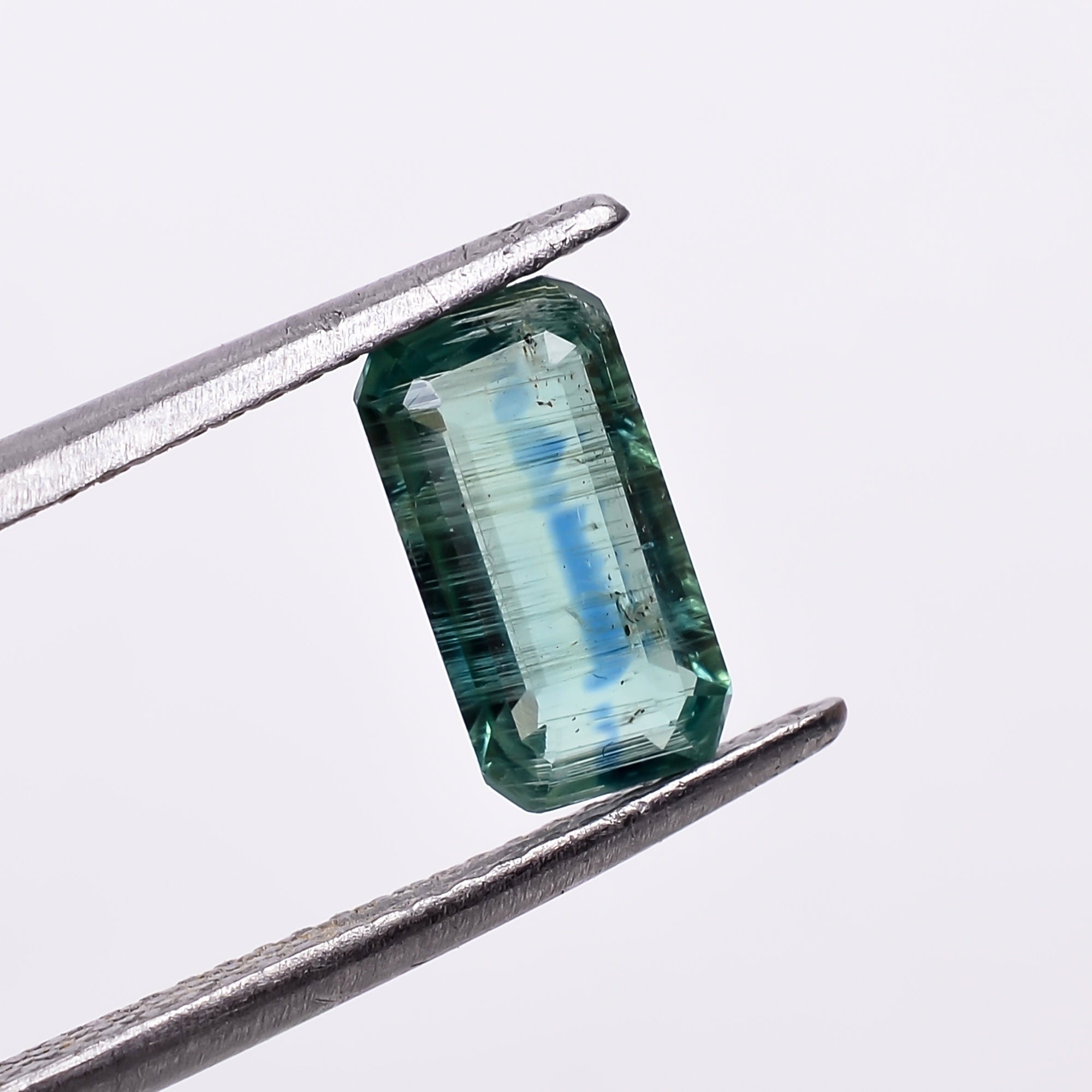 natural mix kyanite radiant shape cut stone loose gemstone