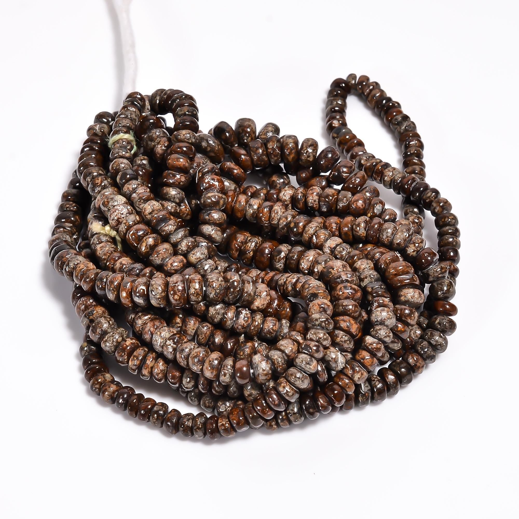 meteorite natural gemstone rondelle shape smooth 