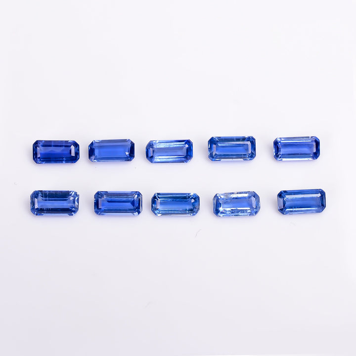 blue kyanite radiant shape cut stone loose gemstone 10 pcs