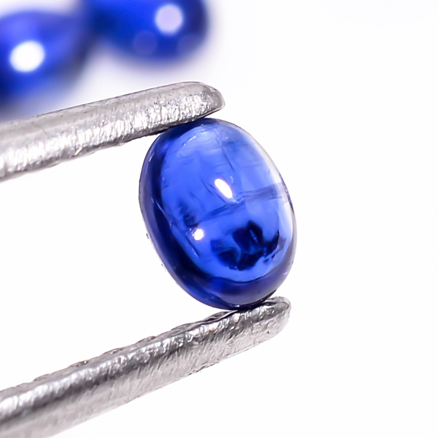 blue kyanite oval shape cabochon loose gemstone 33 pcs lot