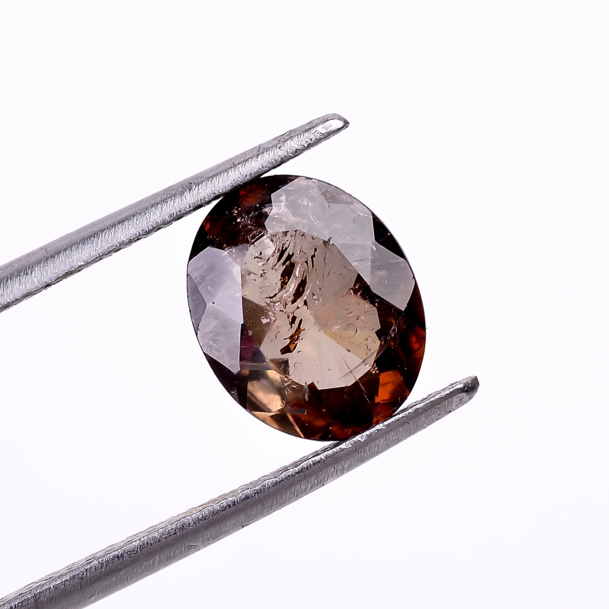 natural axinite oval shape cut stone loose gemstone