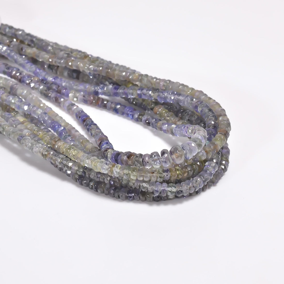 bio color tanzanite natural gemstone rondelle shape faceted 