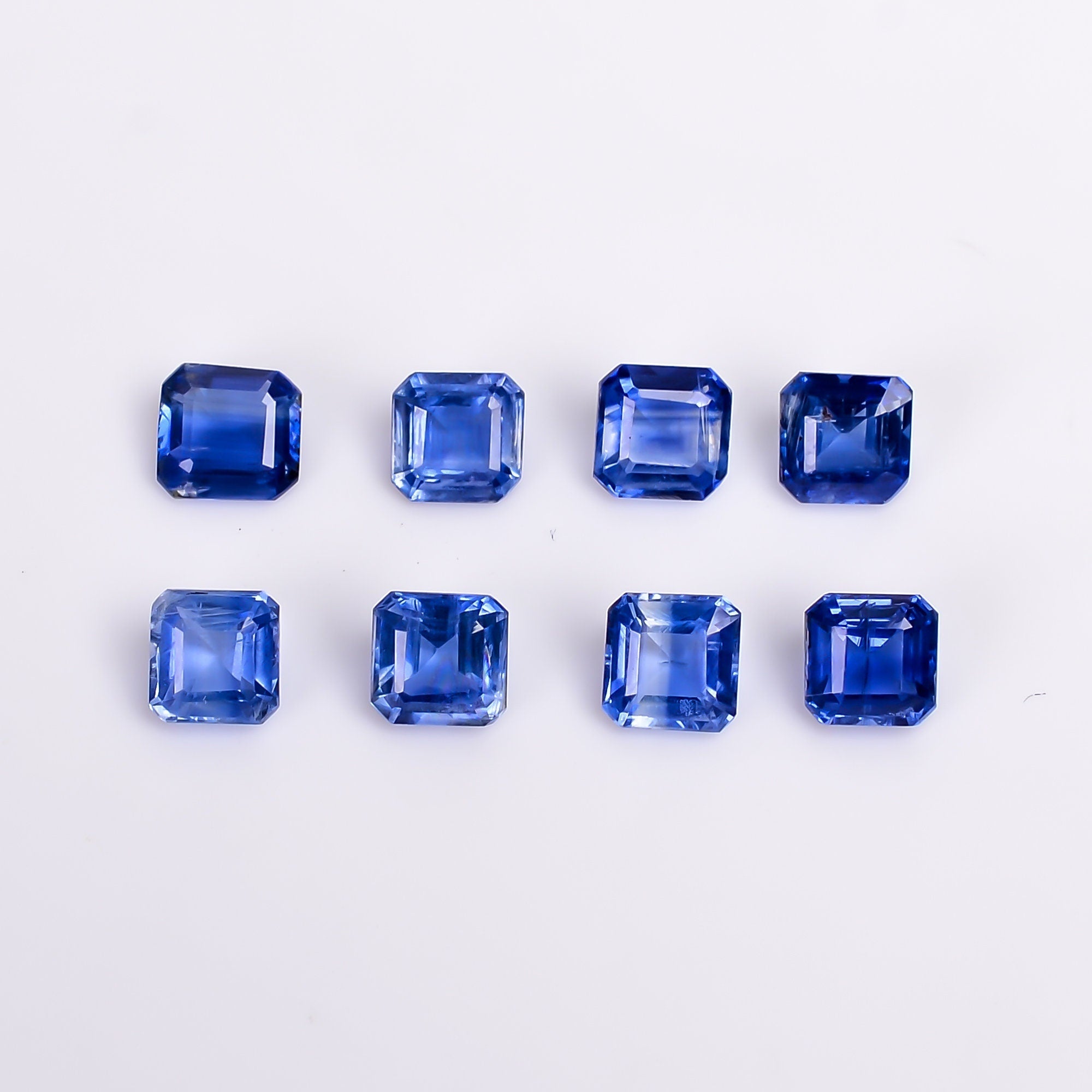 blue kyanite cushion shape cut stone loose gemstone 8 pcs