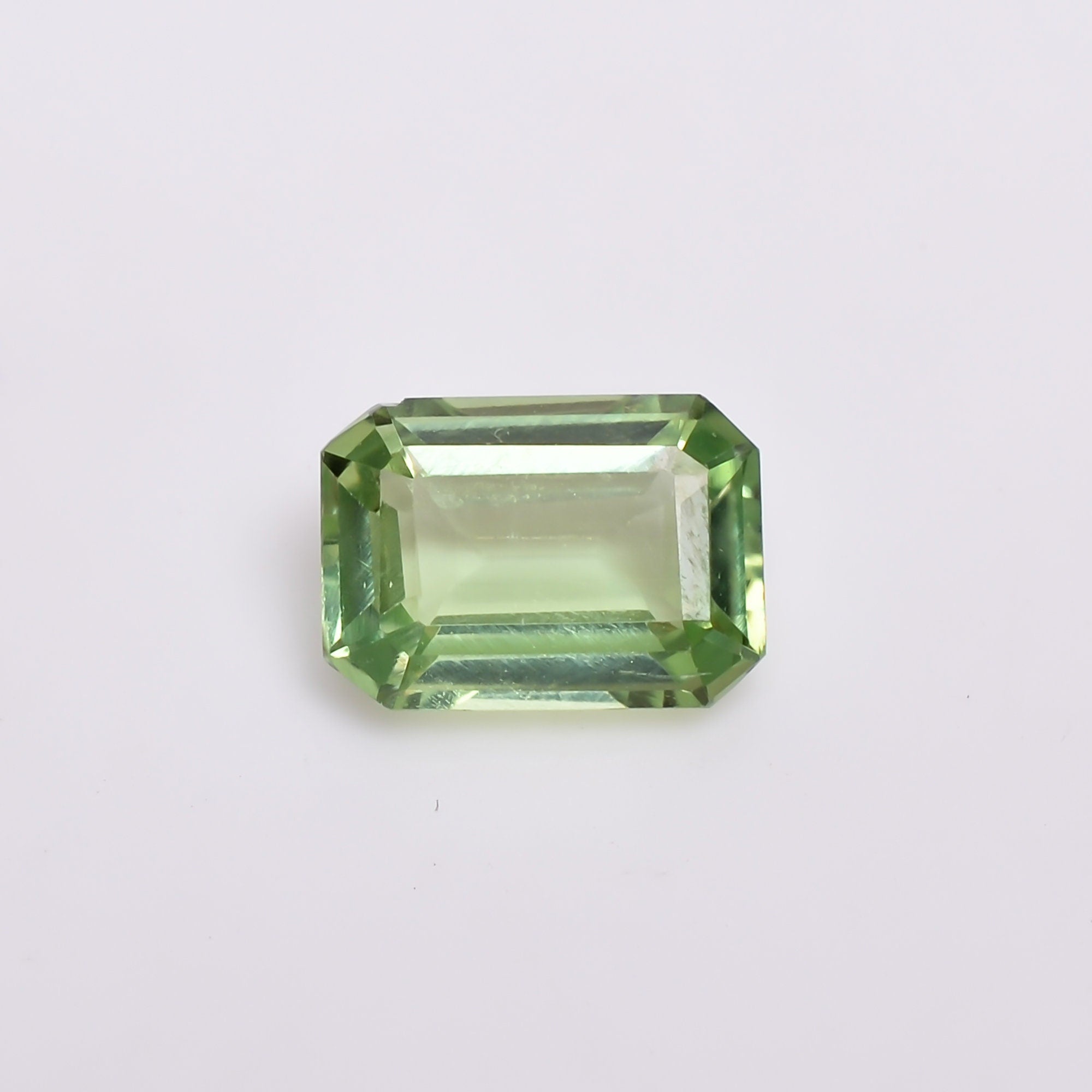 natural mint kyanite radiant shape cut stone loose gemstone