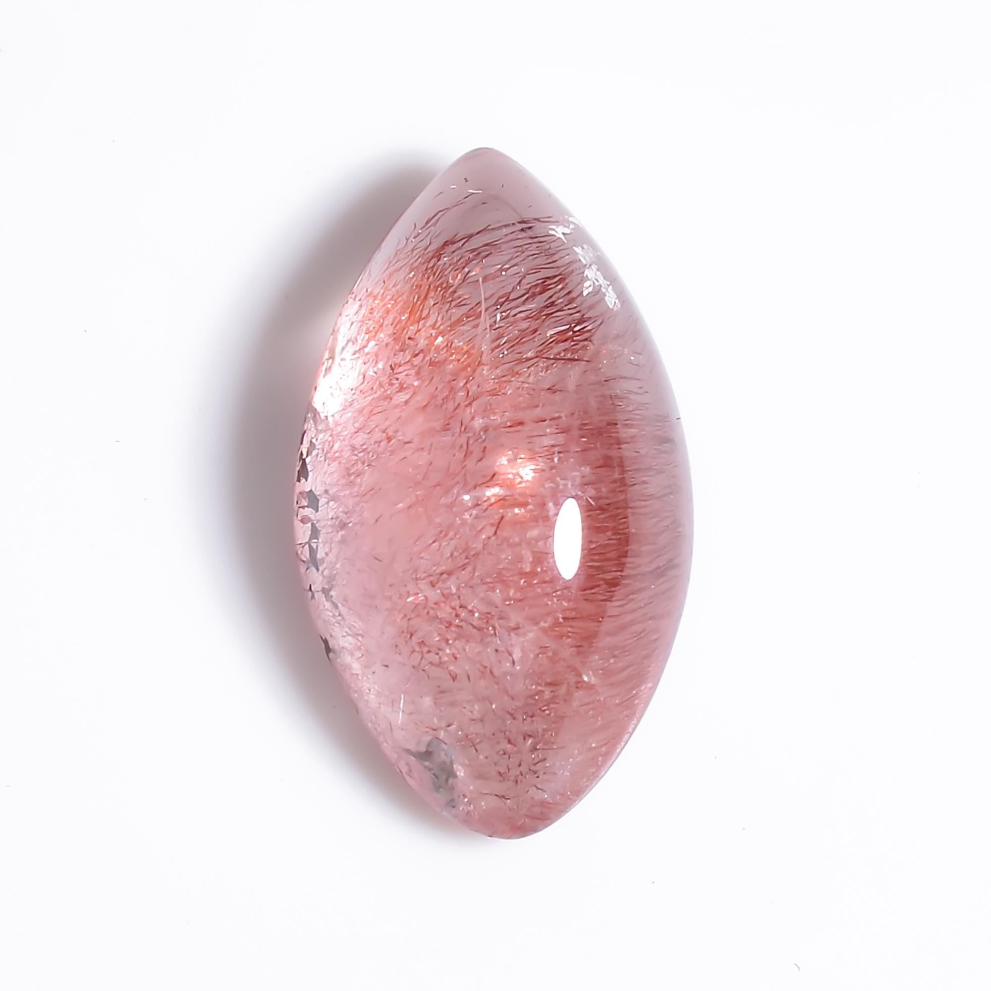 elestial quartz natural marquise shape cabochon loose gemstone