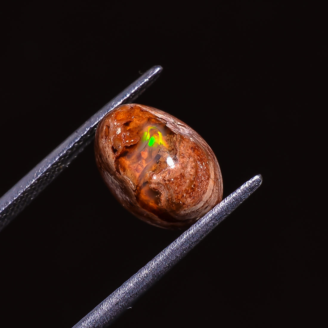 Natural Mexican Opal Oval Shape Cabochon Loose Gemstone 3.5 ct. 11X8X6 mm A-201