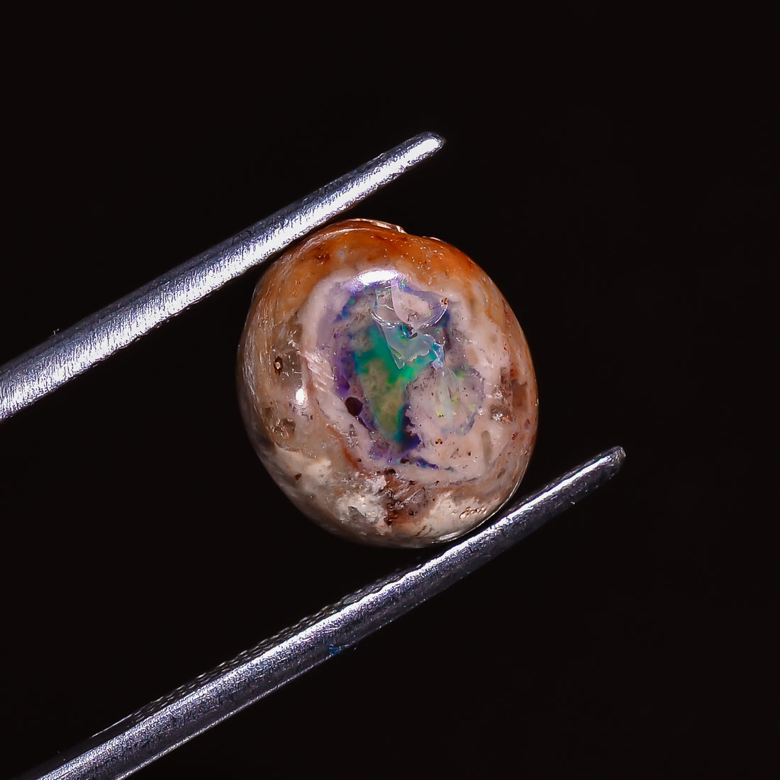 Natural Mexican Opal Oval Shape Cabochon Loose Gemstone 3.5 ct. 11X9X4 mm A-202