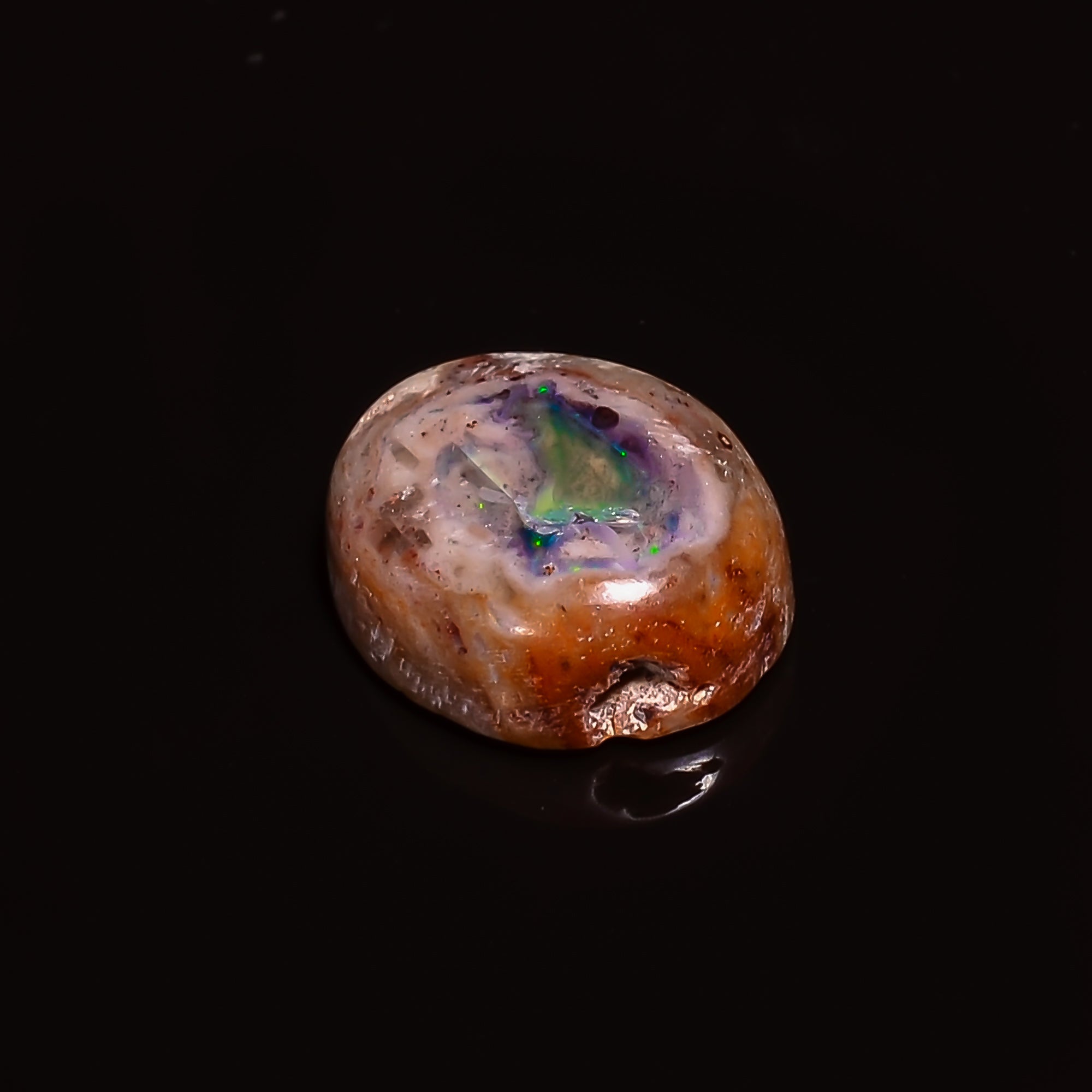 Natural Mexican Opal Oval Shape Cabochon Loose Gemstone 3.5 ct. 11X9X4 mm A-202