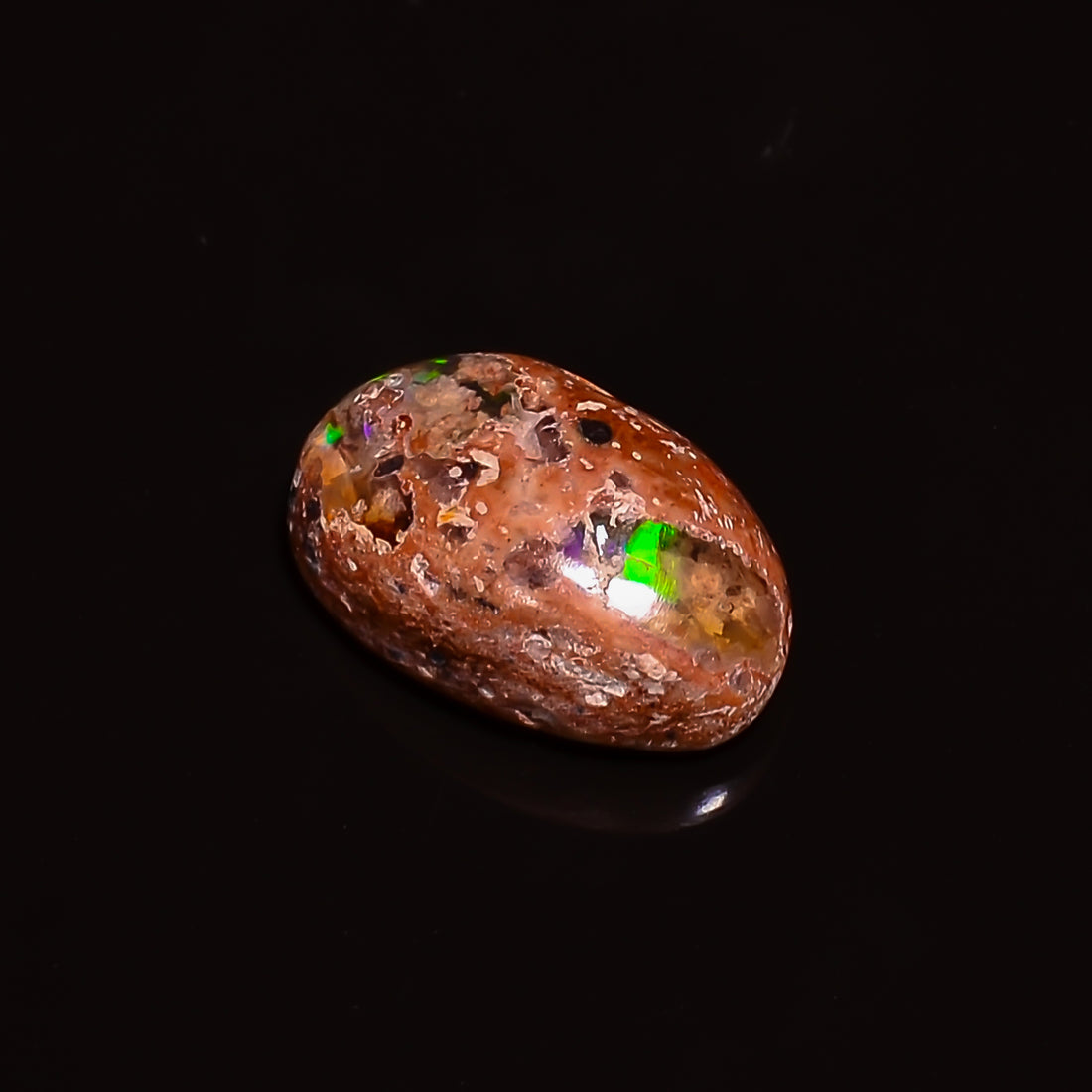 Natural Mexican Opal Oval Shape Cabochon Loose Gemstone 2.5 ct. 12X7X5 mm A-205