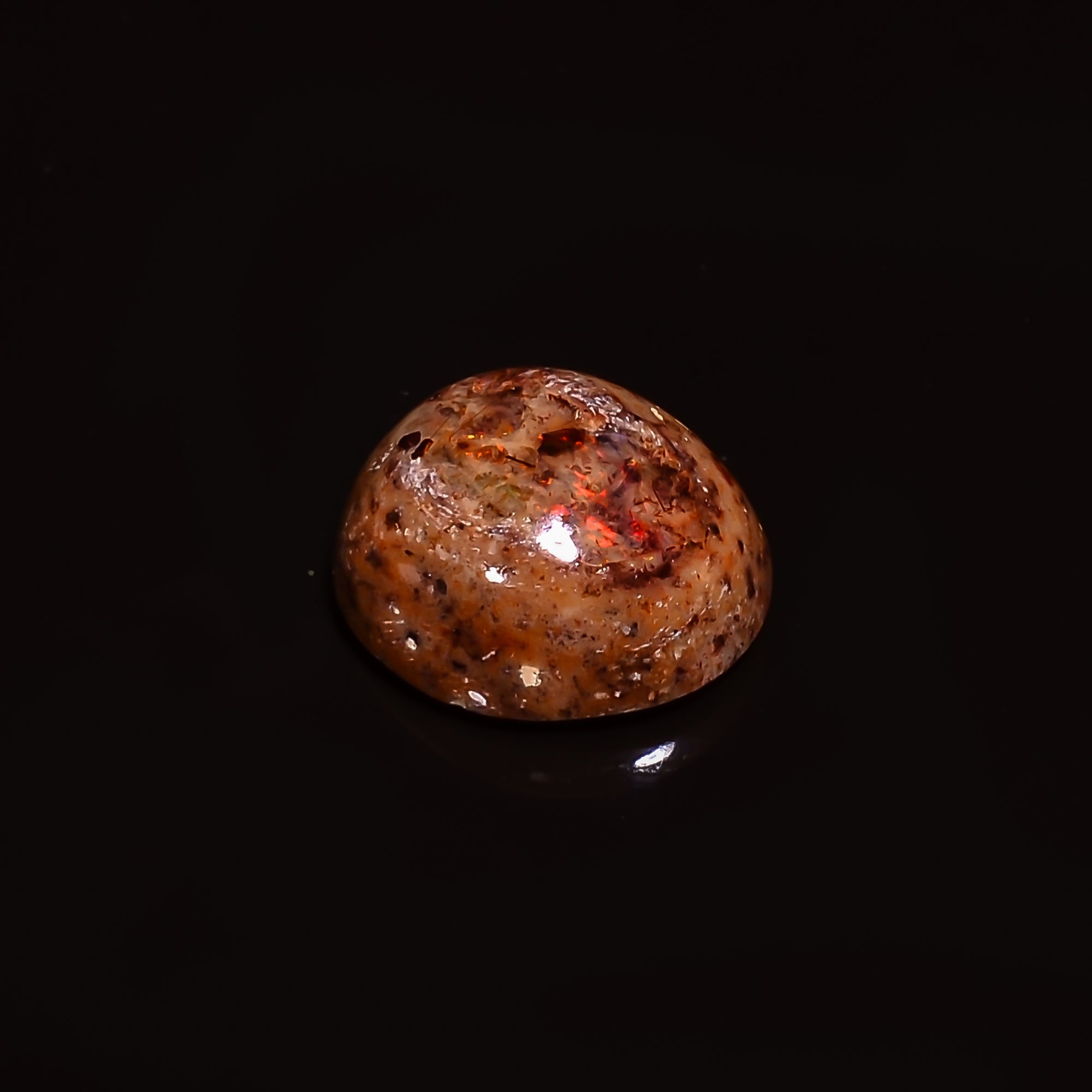 Natural Mexican Opal Oval Shape Cabochon Loose Gemstone 3.5 ct. 10X9X5 mm A-207