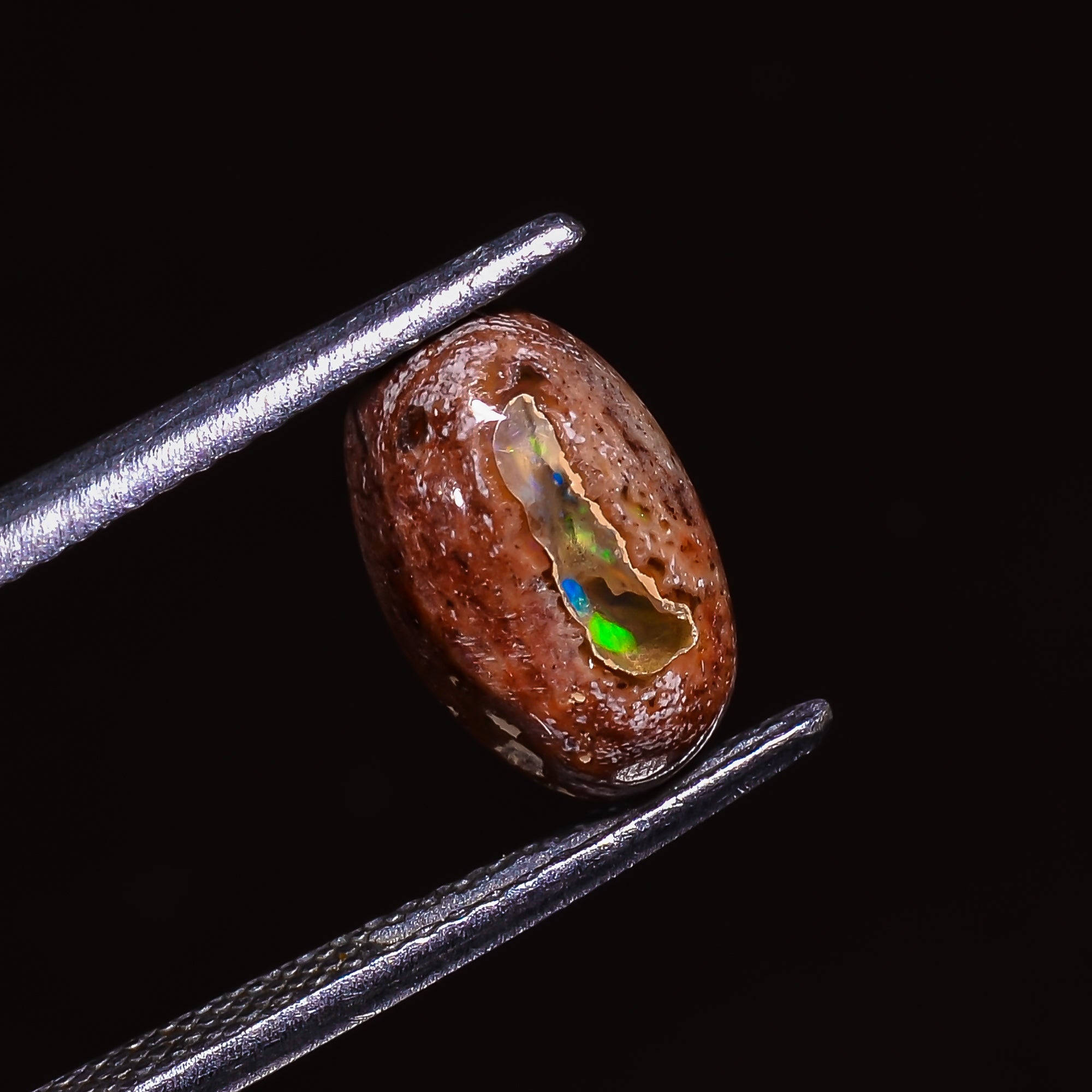 Natural Mexican Opal Oval Shape Cabochon Loose Gemstone 2 ct. 10X7X4 mm A-209