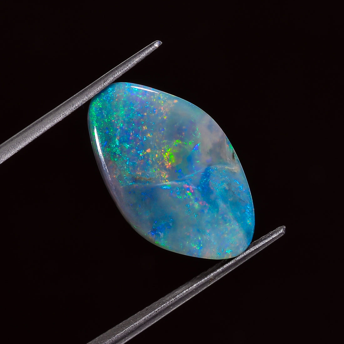 Natural Australian Opal Fancy Shape Cabochon Loose Gemstone For Making Jewelry 19X11X3 mm 4 Ct. OP-608