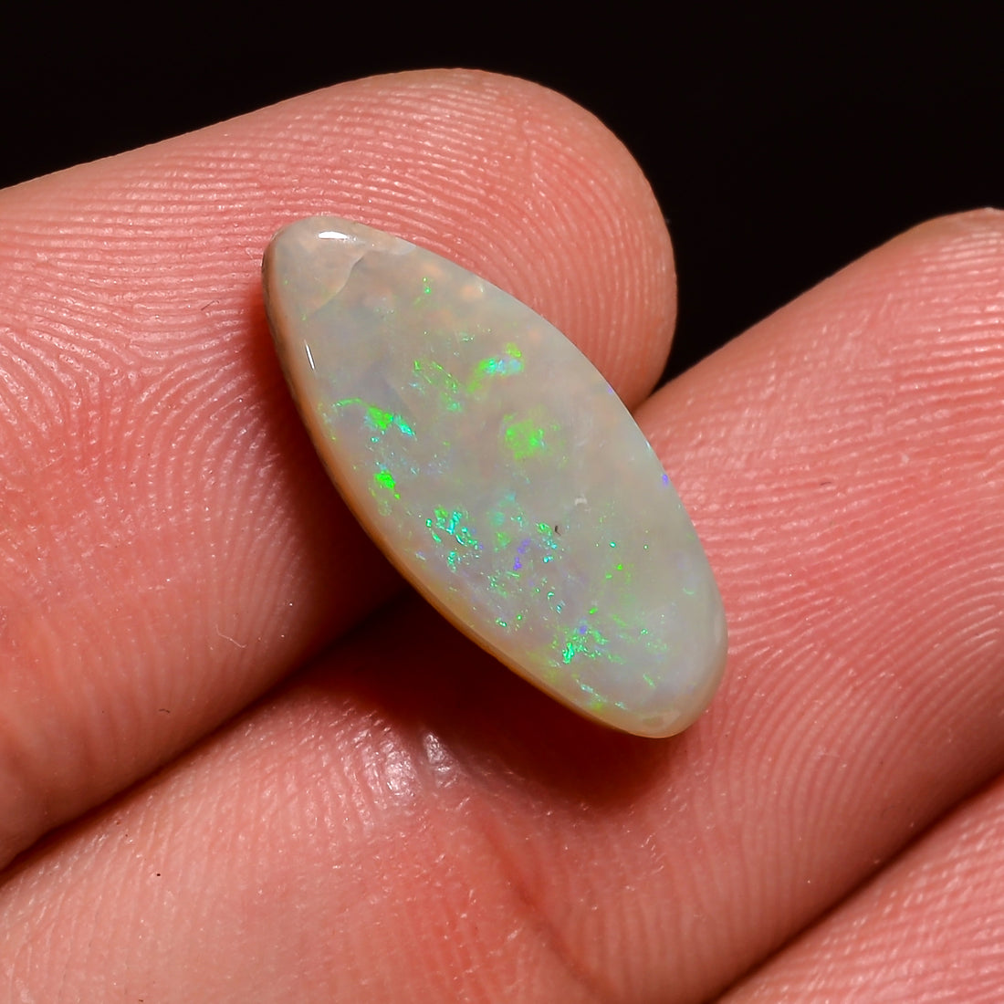 Natural Australian Opal Fancy Shape Cabochon Loose Gemstone For Making Jewelry 17X7X3 mm 3 Ct. OP-609