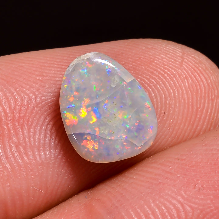 Natural Australian Opal Fancy Shape Cabochon Loose Gemstone For Making Jewelry 9X7X2 mm 1 Ct. OP-610