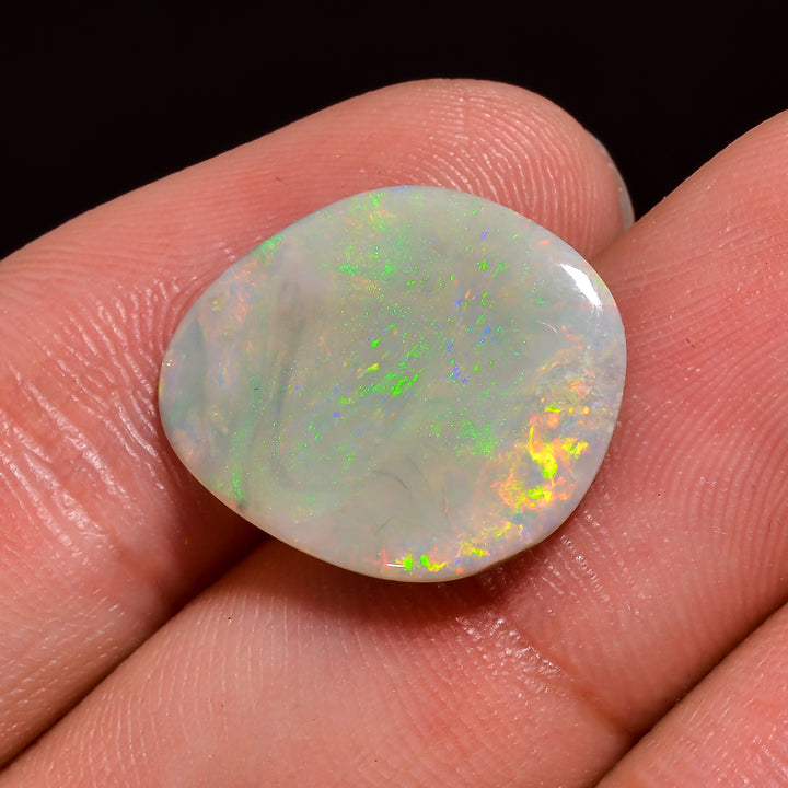 Natural Australian Opal Fancy Shape Cabochon Loose Gemstone For Making Jewelry 18X14X2 mm 4.5 Ct. OP-611
