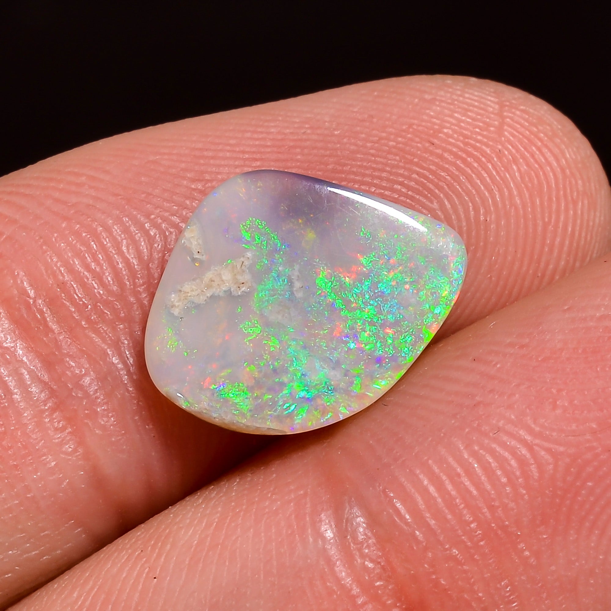 Natural Australian Opal Fancy Shape Cabochon Loose Gemstone For Making Jewelry 10X9X2 mm 2 Ct. OP-617