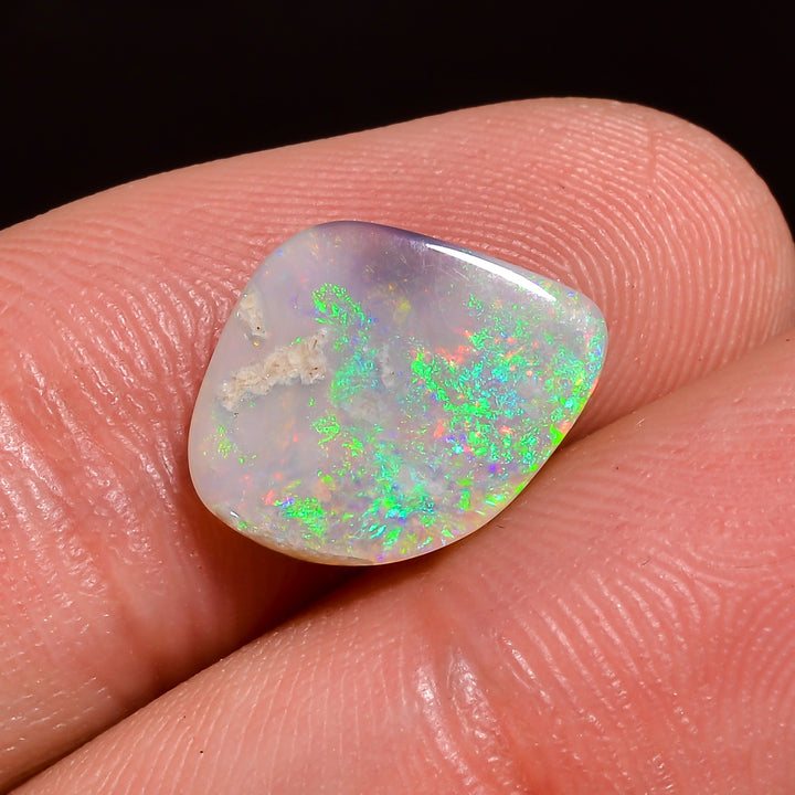 Natural Australian Opal Fancy Shape Cabochon Loose Gemstone For Making Jewelry 10X9X2 mm 2 Ct. OP-617