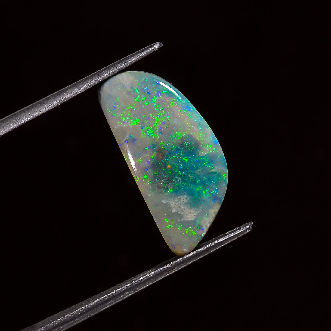 Natural Australian Opal Fancy Shape Cabochon Loose Gemstone For Making Jewelry 16X7X3 mm 3 Ct. OP-618
