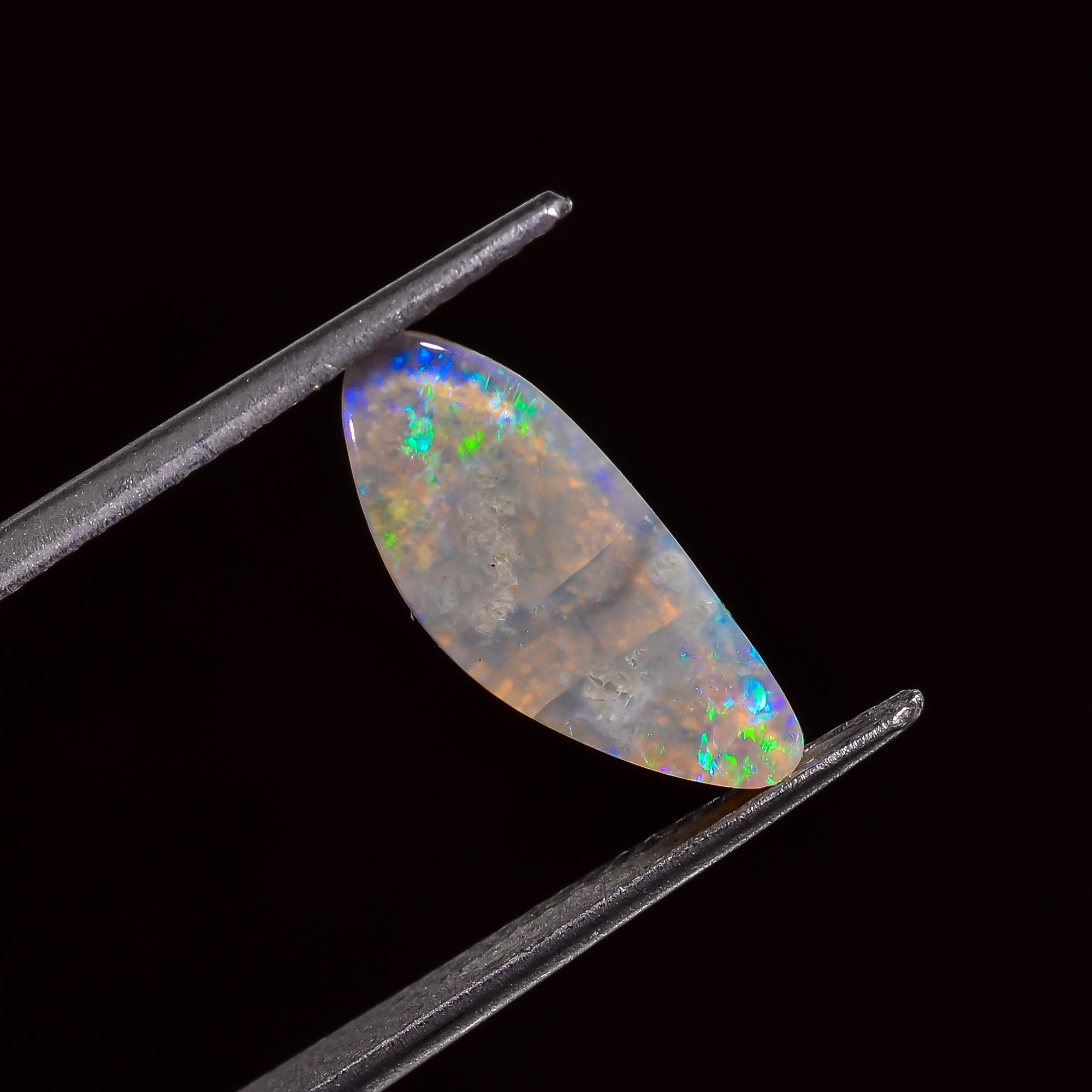 Natural Australian Opal Fancy Shape Cabochon Loose Gemstone For Making Jewelry 13X5X2 mm 1.5 Ct. OP-619