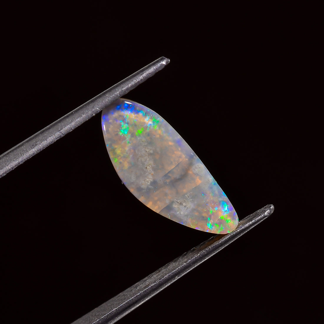 Natural Australian Opal Fancy Shape Cabochon Loose Gemstone For Making Jewelry 13X5X2 mm 1.5 Ct. OP-619