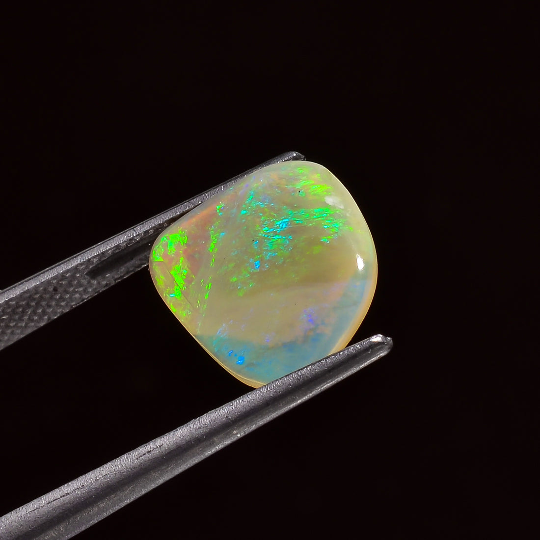 Natural Australian Opal Fancy Shape Cabochon Loose Gemstone For Making Jewelry 11X10X2 mm 2 Ct. OP-621