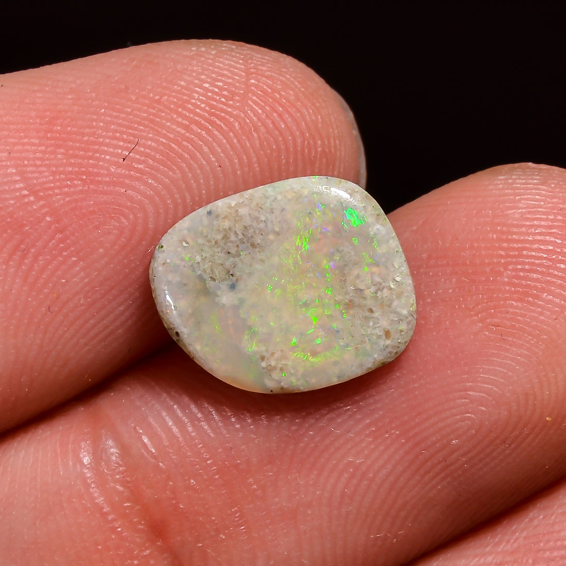 Natural Australian Opal Fancy Shape Cabochon Loose Gemstone For Making Jewelry 11X9X2 mm 2 Ct. OP-622
