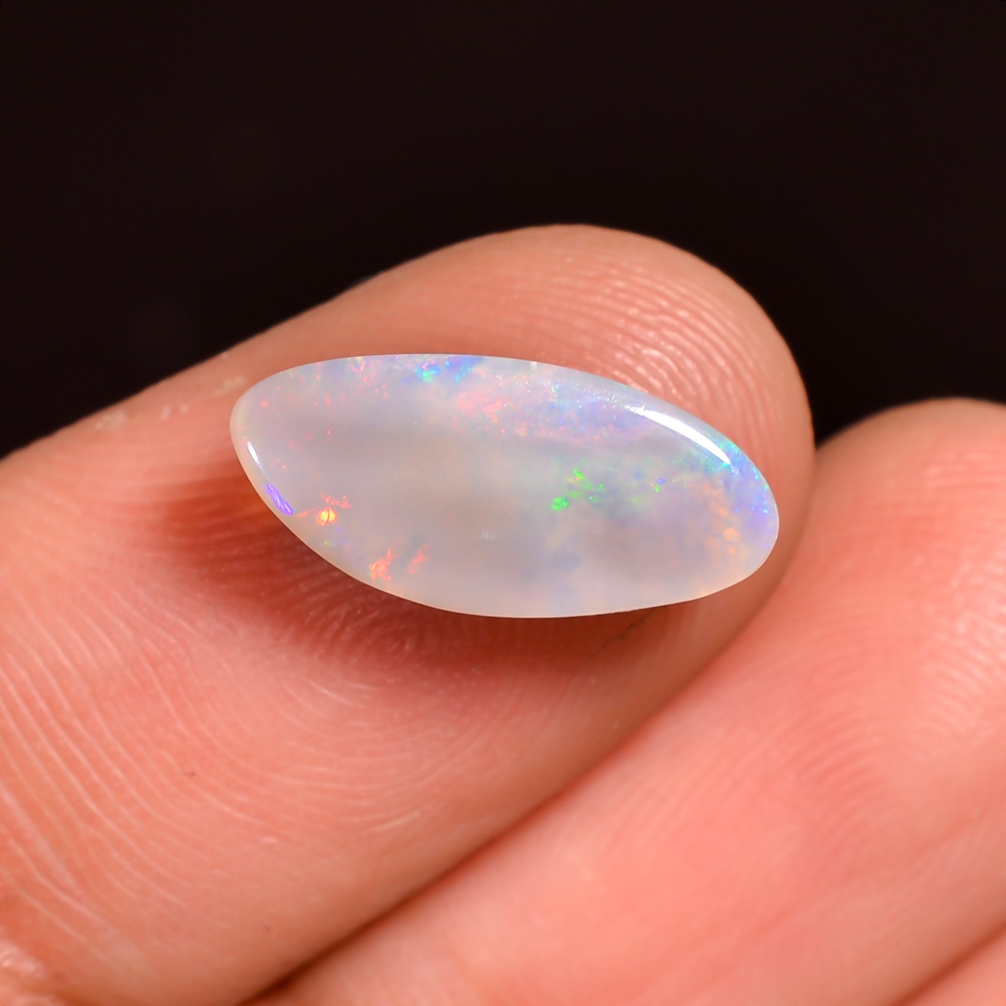 Natural Australian Opal Fancy Shape Cabochon Loose Gemstone For Making Jewelry 13X6X2 mm 1.5 Ct. OP-627