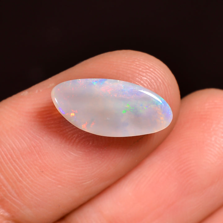 Natural Australian Opal Fancy Shape Cabochon Loose Gemstone For Making Jewelry 13X6X2 mm 1.5 Ct. OP-627