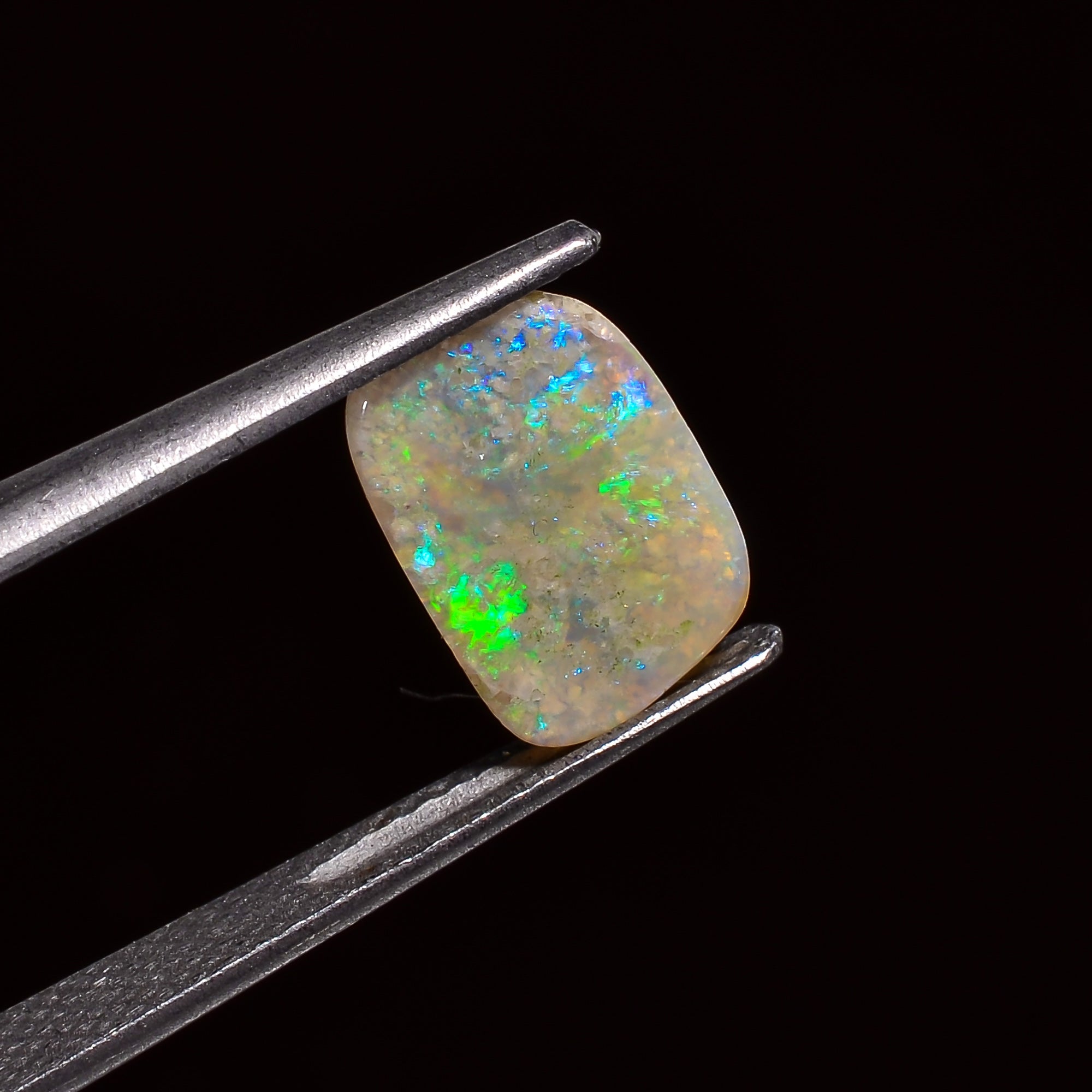 Natural Australian Opal Fancy Shape Cabochon Loose Gemstone For Making Jewelry 10X7X2 mm 1 Ct. OP-632