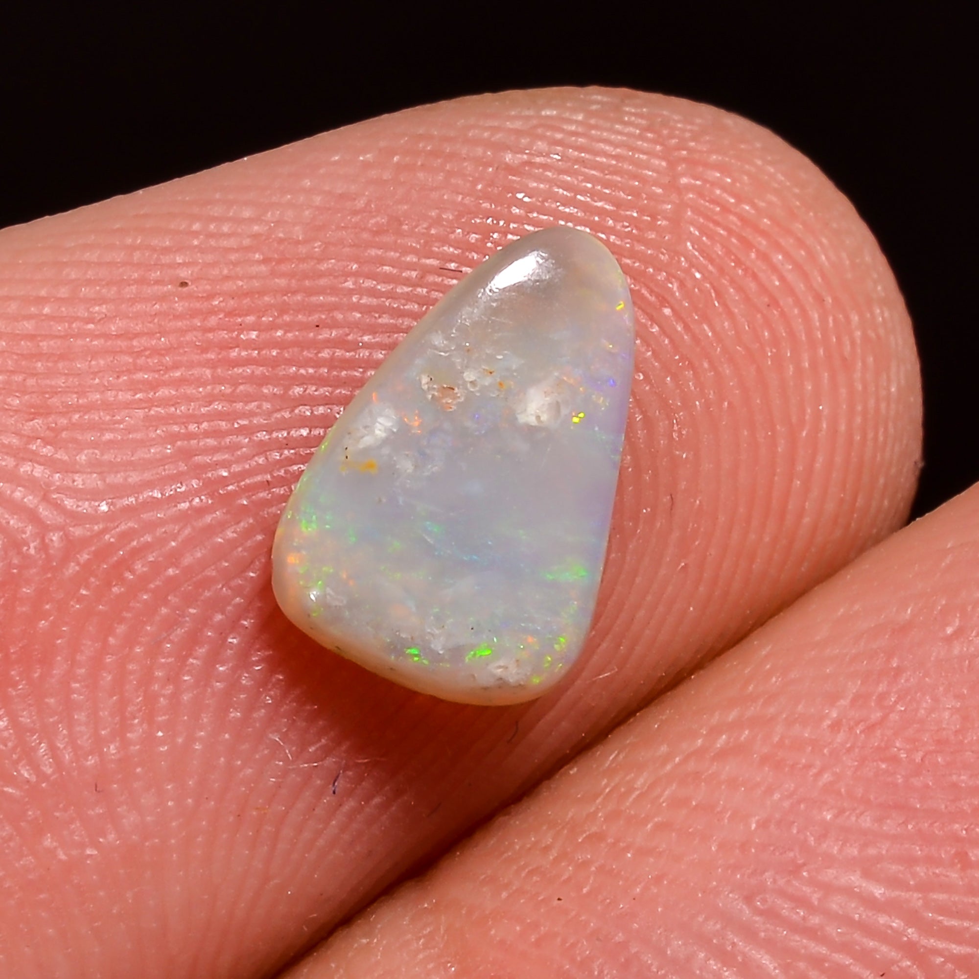 Natural Australian Opal Fancy Shape Cabochon Loose Gemstone For Making Jewelry 8X6X2 mm 0.5 Ct. OP-634
