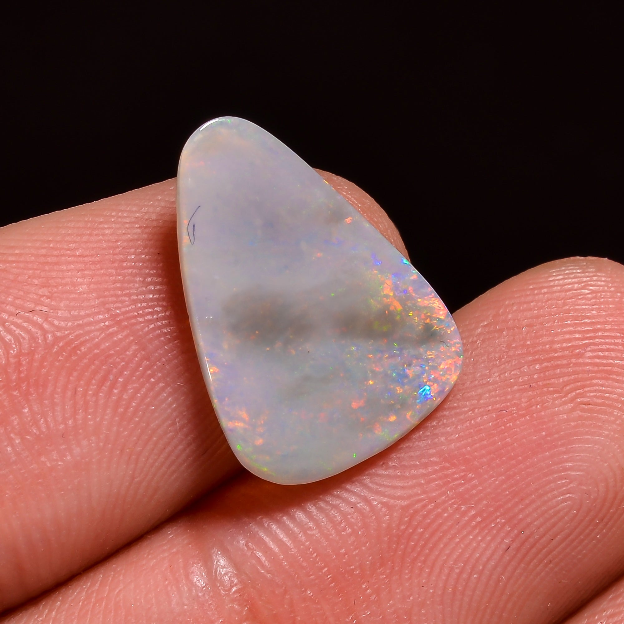 Natural Australian Opal Fancy Shape Cabochon Loose Gemstone For Making Jewelry 16X12X2 mm 2.5 Ct. OP-635