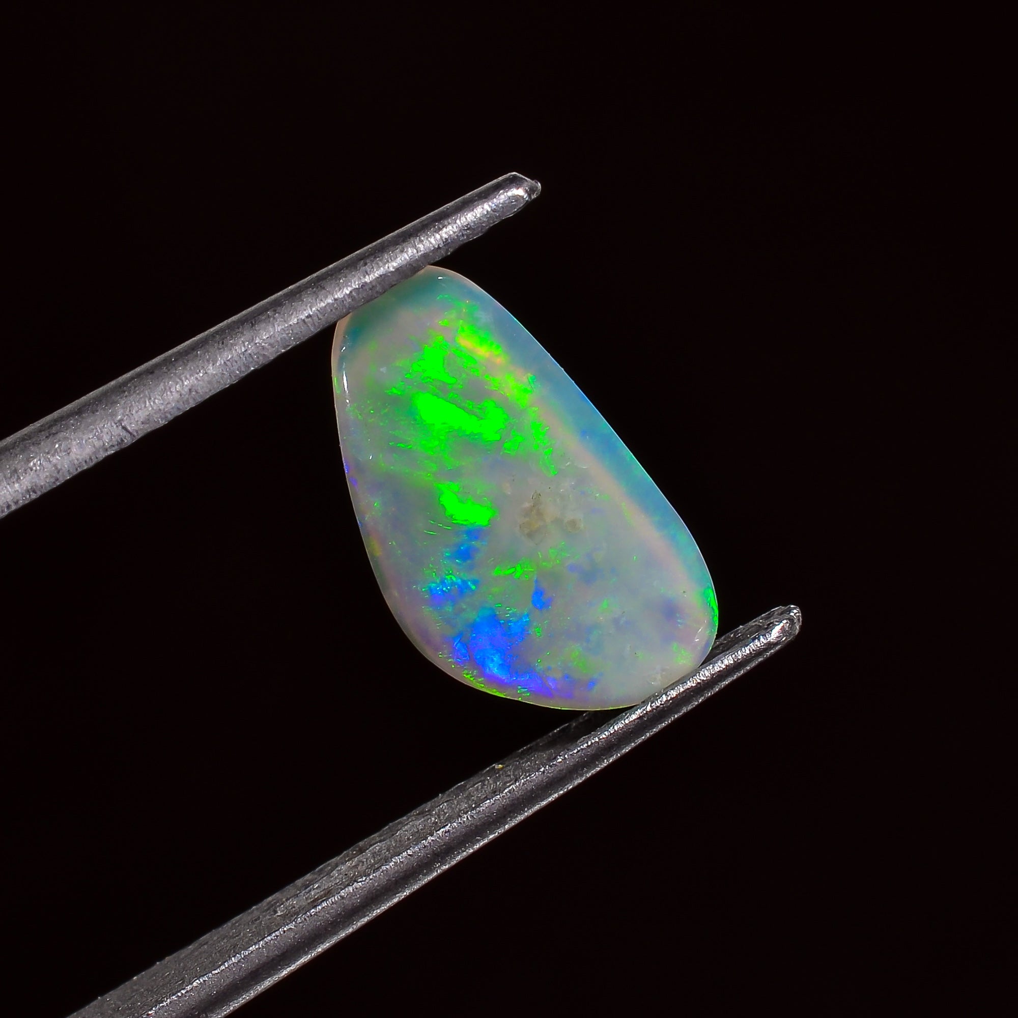 Natural Australian Opal Fancy Shape Cabochon Loose Gemstone For Making Jewelry 10X5X1 mm 0.5 Ct. OP-638