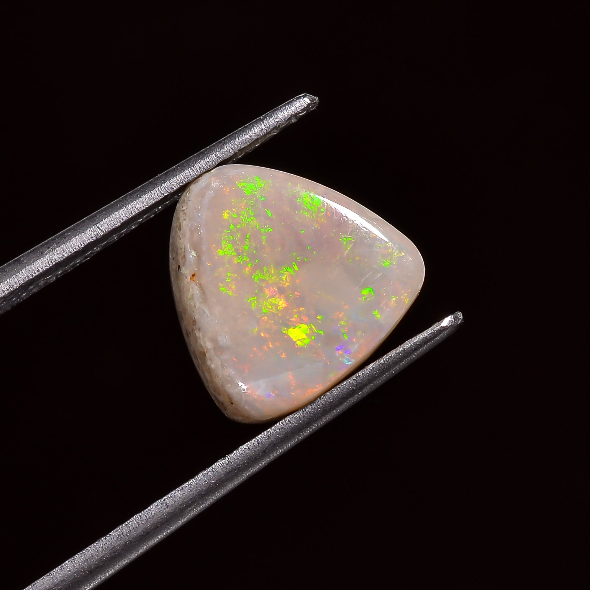 Natural Australian Opal Heart Shape Cabochon Loose Gemstone For Making Jewelry 9X9X4 mm 2 Ct. OP-641