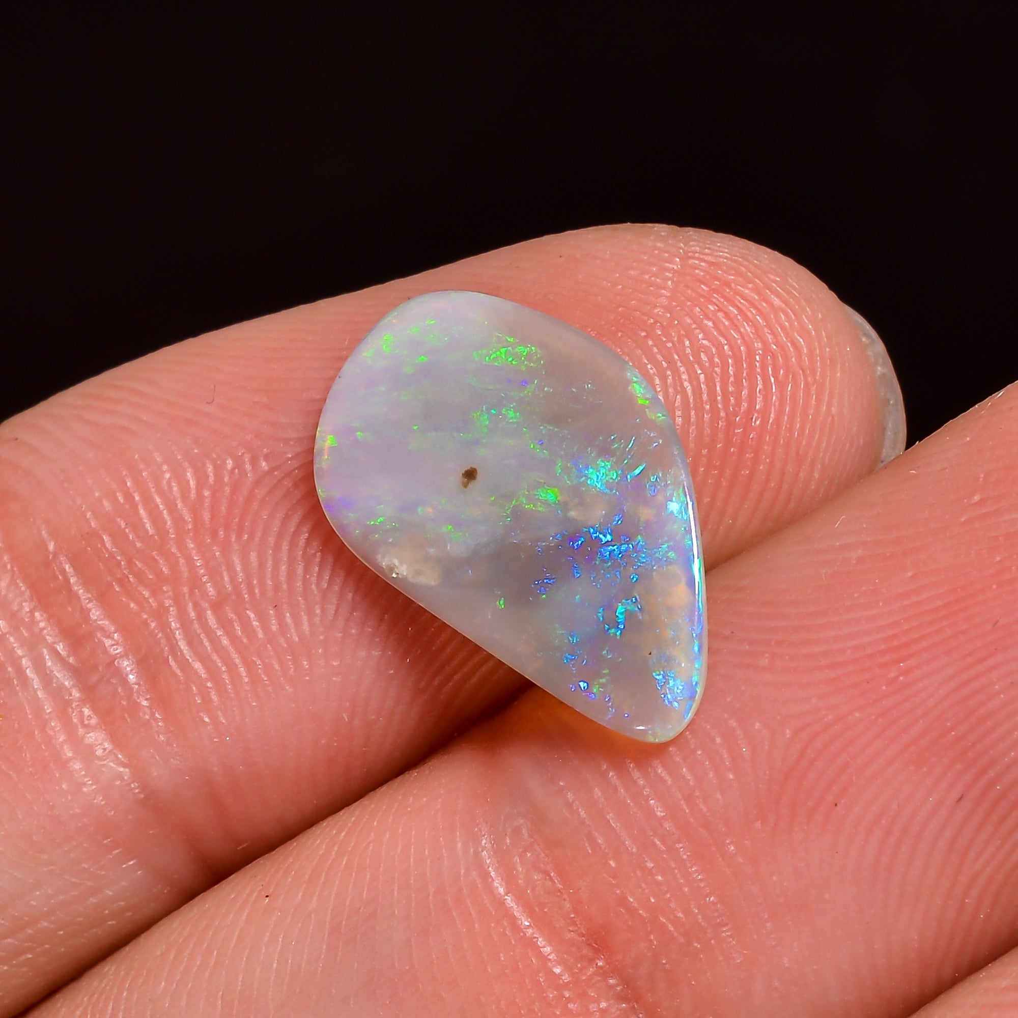 Natural Australian Opal Fancy Shape Cabochon Loose Gemstone For Making Jewelry 13X9X1 mm 2 Ct. OP-642