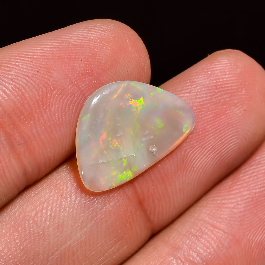 Natural Australian Opal Fancy Shape Cabochon Loose Gemstone For Making Jewelry 17X11X1 mm 2 Ct. OP-643