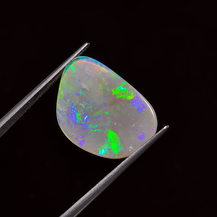 Natural Australian Opal Fancy Shape Cabochon Loose Gemstone For Making Jewelry 19X13X1 mm 3 Ct. OP-644