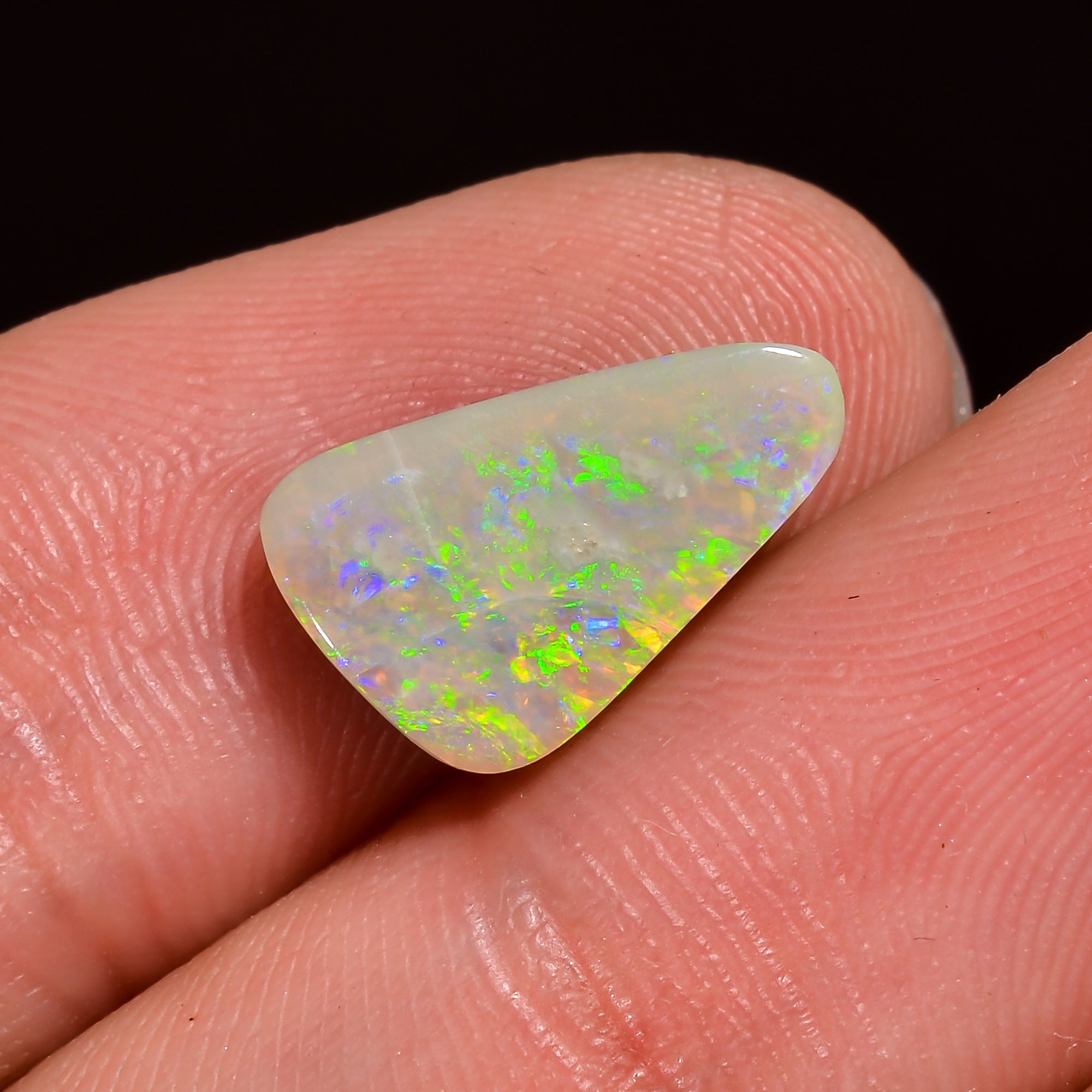 Natural Australian Opal Fancy Shape Cabochon Loose Gemstone For Making Jewelry 13X8X3 mm 2 Ct. OP-645