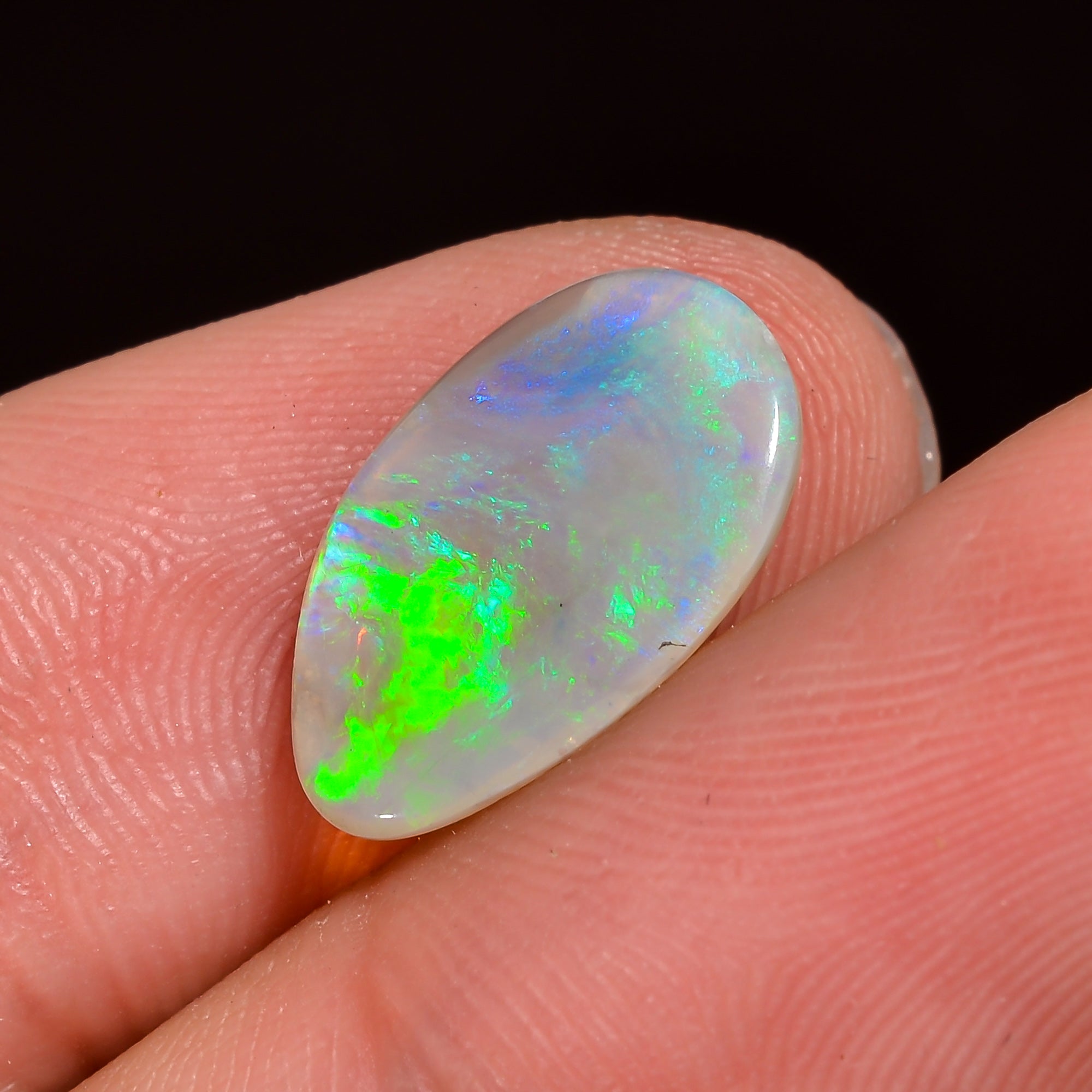 Natural Australian Opal Fancy Shape Cabochon Loose Gemstone For Making Jewelry 14X9X2 mm 2 Ct. OP-646