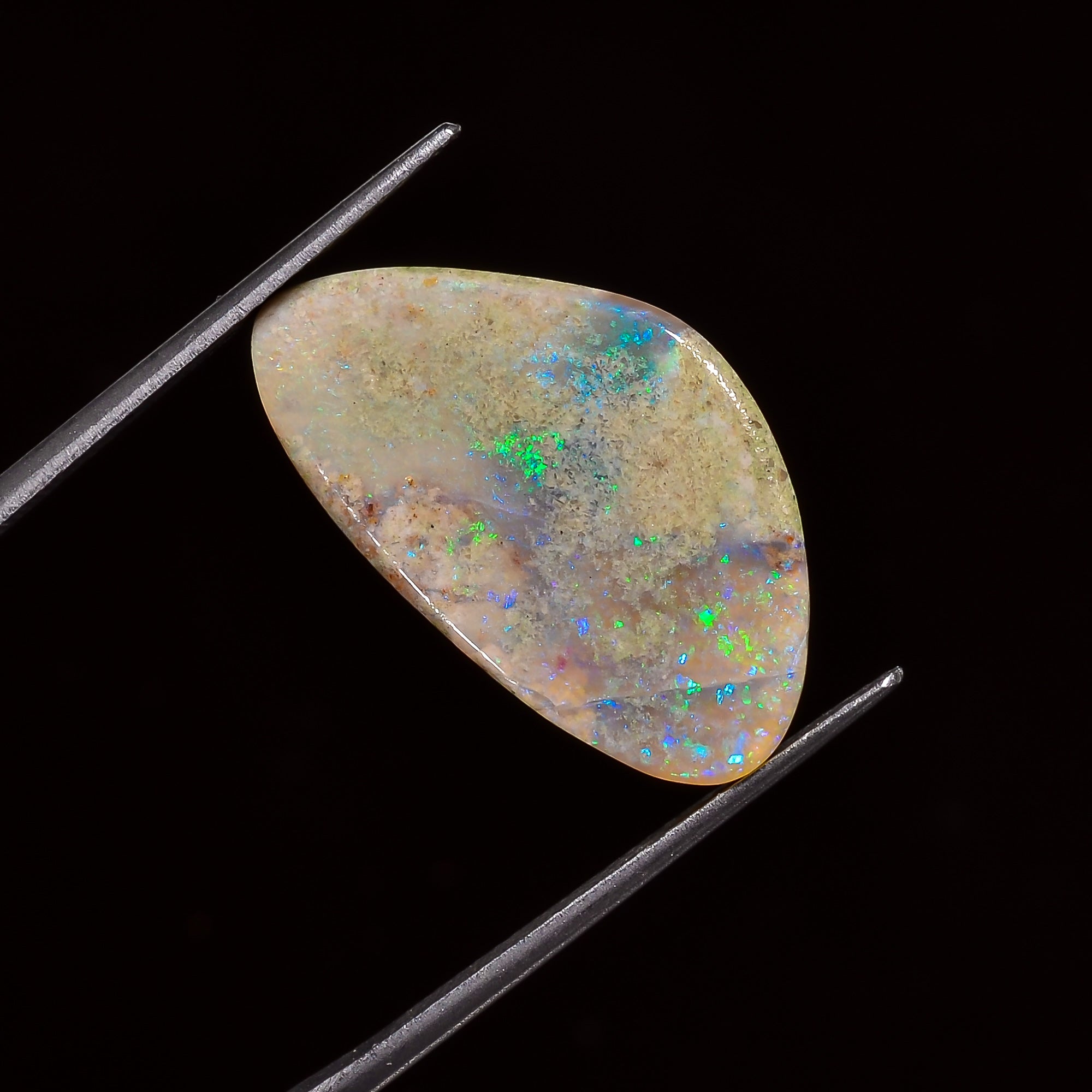 Natural Australian Opal Fancy Shape Cabochon Loose Gemstone For Making Jewelry 22X13X3 mm 7.5 Ct. OP-648