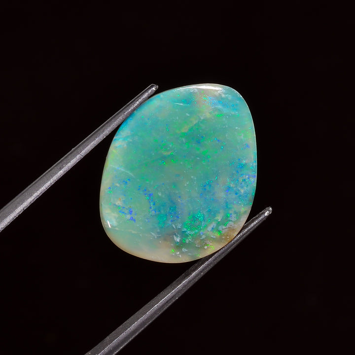 Natural Australian Opal Fancy Shape Cabochon Loose Gemstone For Making Jewelry 17X14X3 mm 5 Ct. OP-650