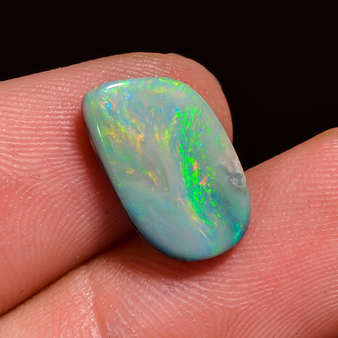 Natural Australian Opal Fancy Shape Cabochon Loose Gemstone For Making Jewelry 13X8X3 mm 3 Ct. OP-653