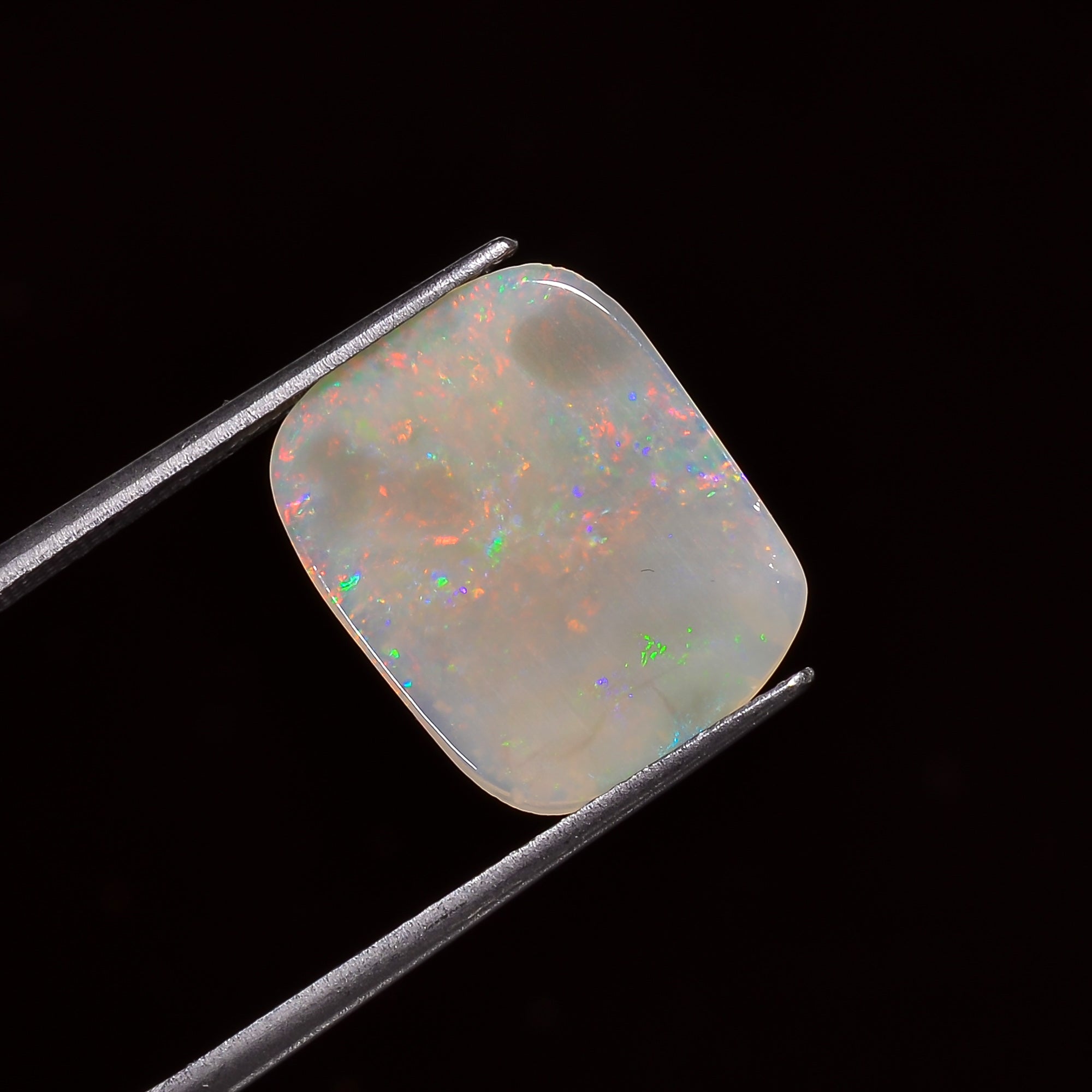 Natural Australian Opal Radiant Shape Cabochon Loose Gemstone For Making Jewelry 15X12X1 mm 2 Ct. OP-656