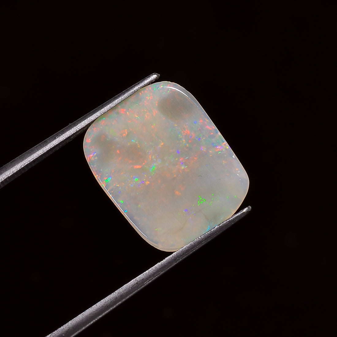 Natural Australian Opal Radiant Shape Cabochon Loose Gemstone For Making Jewelry 15X12X1 mm 2 Ct. OP-656