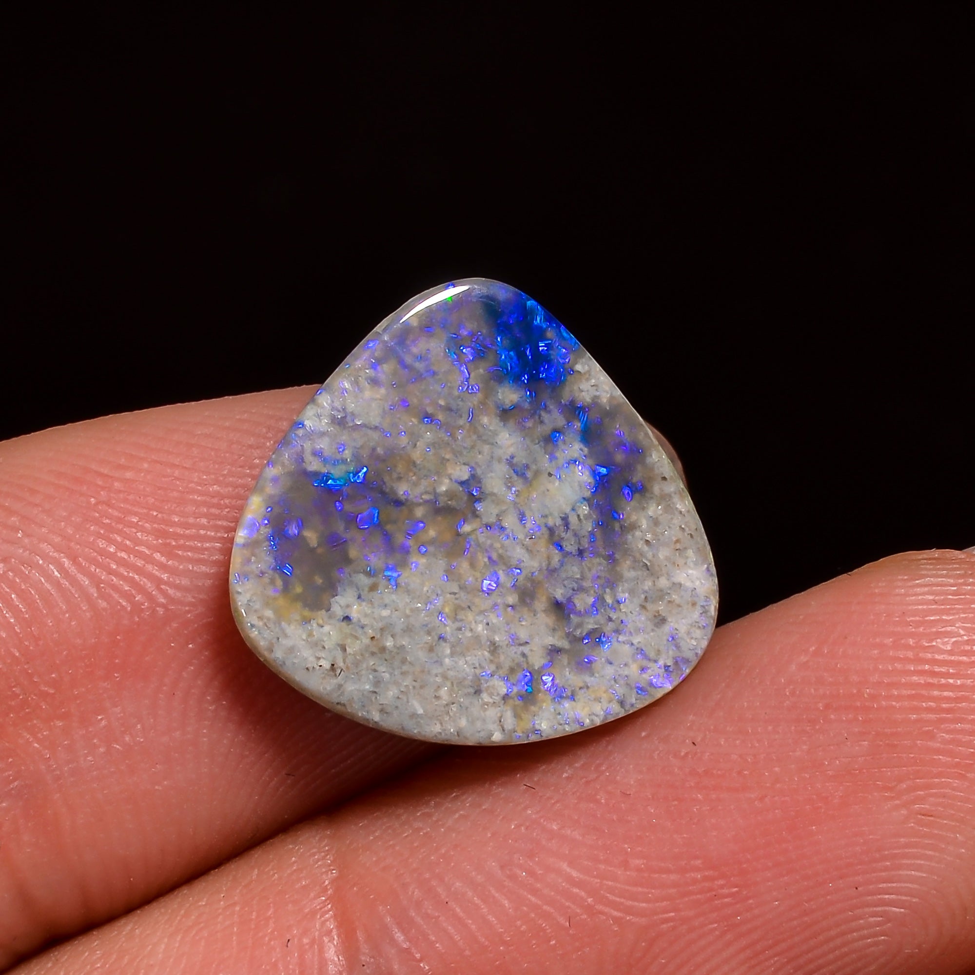 Natural Australian Opal Fancy Shape Cabochon Loose Gemstone For Making Jewelry 10X9X4 mm 2.5 Ct. OP-658