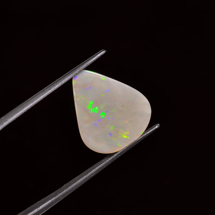 Natural Australian Opal Fancy Shape Cabochon Loose Gemstone For Making Jewelry 10X7X2 mm 1 Ct. OP-659