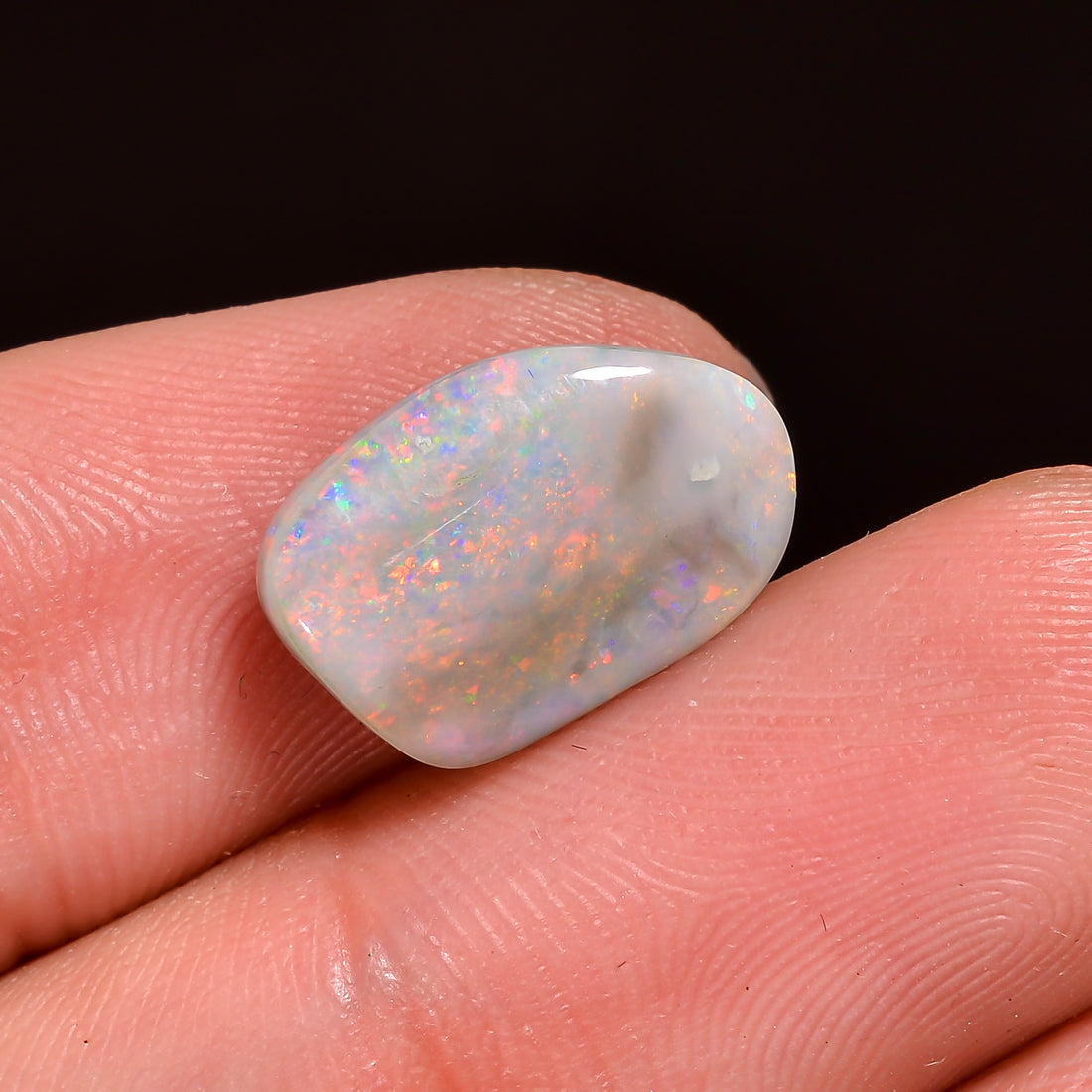 Natural Australian Opal Fancy Shape Cabochon Loose Gemstone For Making Jewelry 24X14X3 mm 8.5 Ct. OP-660