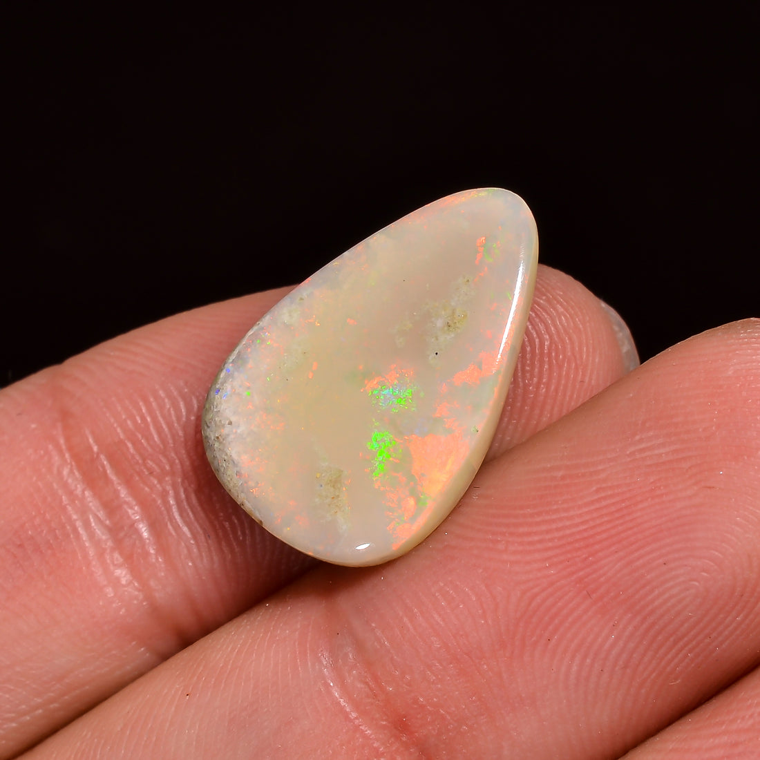 Natural Australian Opal Fancy Shape Cabochon Loose Gemstone For Making Jewelry 30X19X5 mm 24 Ct. OP-661