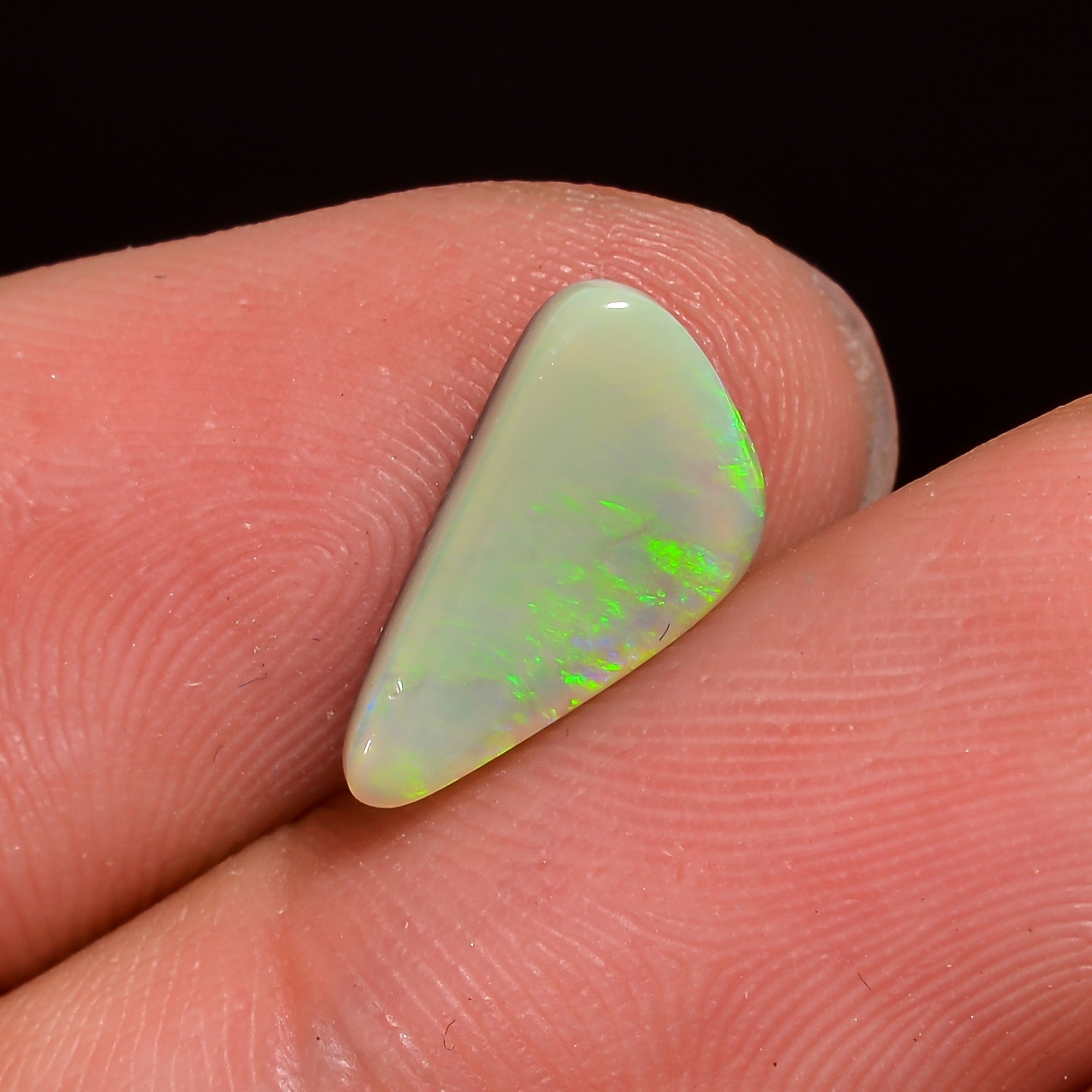 Natural Australian Opal Fancy Shape Cabochon Loose Gemstone For Making Jewelry 24X11X2 mm 5 Ct. OP-663