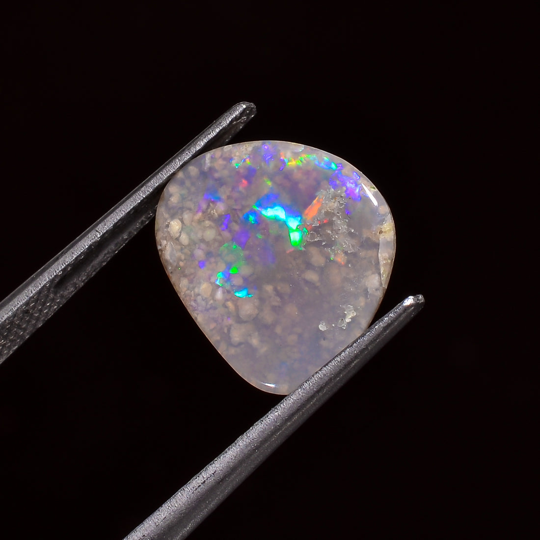 Natural Australian Opal Fancy Shape Cabochon Loose Gemstone For Making Jewelry 15X6X2 mm 1.5 Ct. OP-664